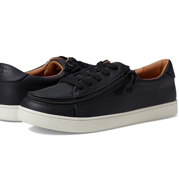 New No Box Billys' Footwear Women's Zip Up Adaptive Sneaker II Black 9M BY363 - Picture 1 of 5